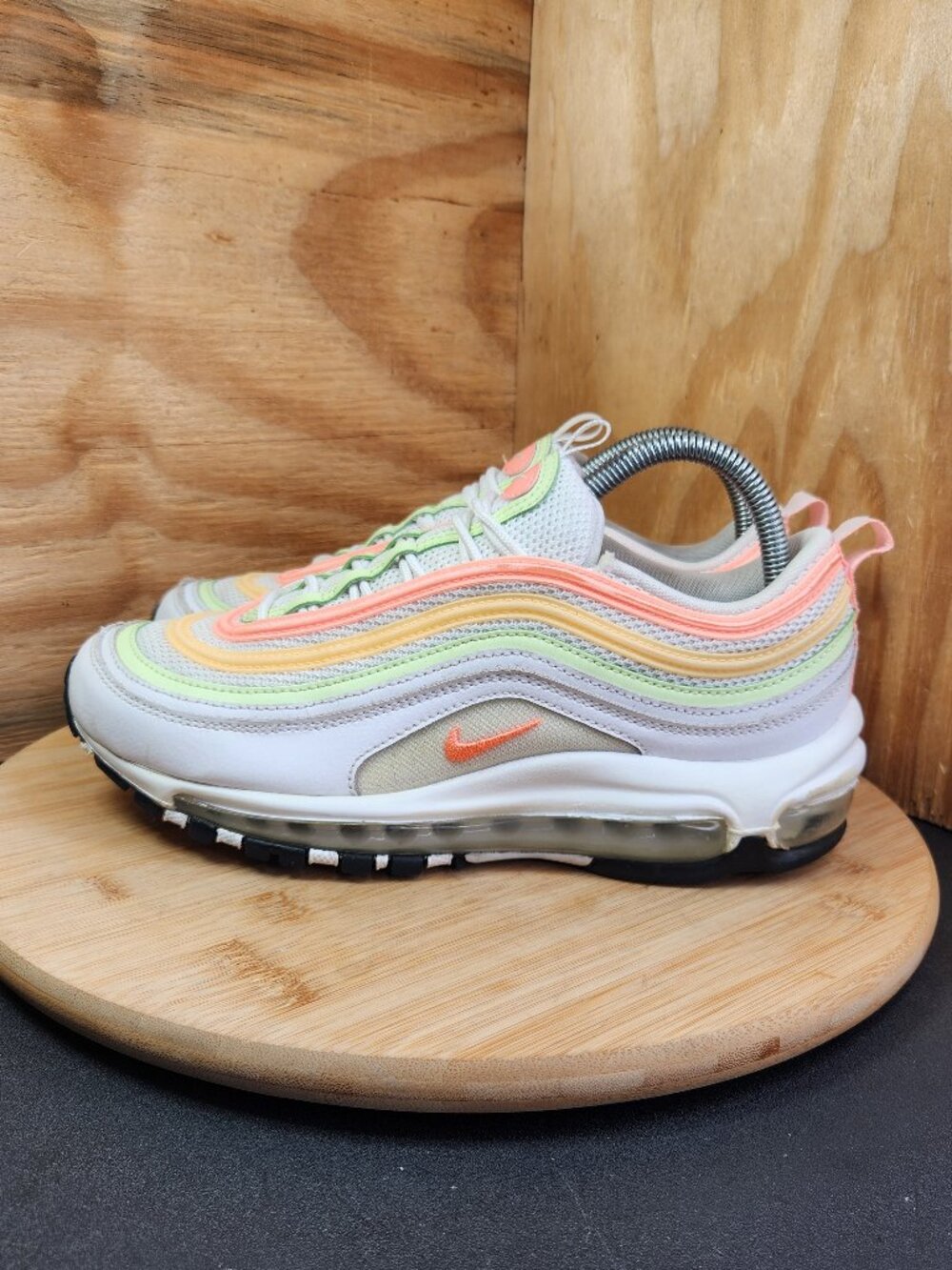 Nike Air Max 97 Womens White Running Shoes Sneakers Size 8.5 - Picture 4 of 10